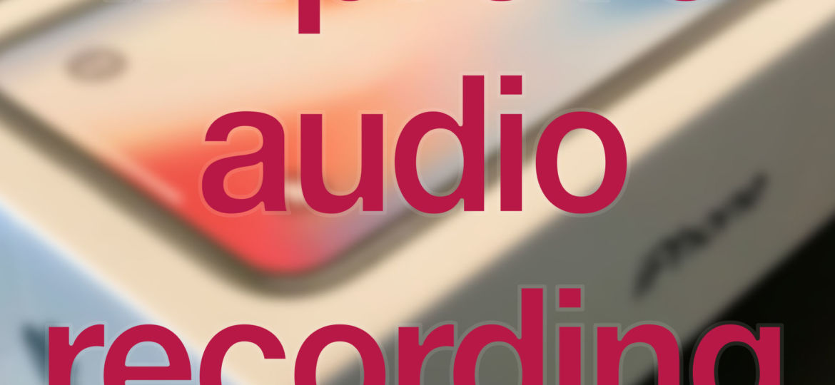 iPhone unboxing with "improve audio recording"